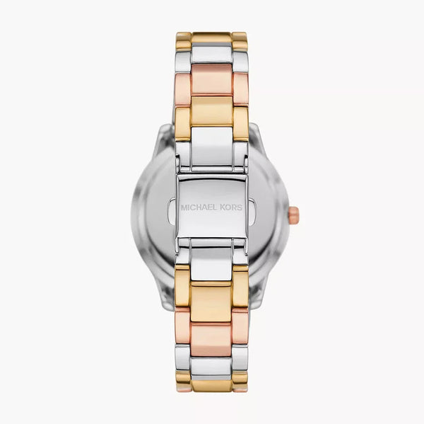 Michael Kors Tibby Three Hand Crystals Silver Dial Two Tone Steel Strap Watch for Women - MK4576 Buy Now By Michael Kors