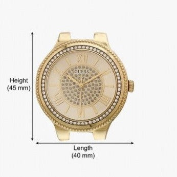 Guess Madison Diamonds Gold Dial Gold Steel Strap Watch for Women - W0637L2 Buy Now By Guess