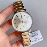Coach Business Analog Silver Dial Two Tone Steel Strap Watch for Men - 14602432 Buy Now By Coach