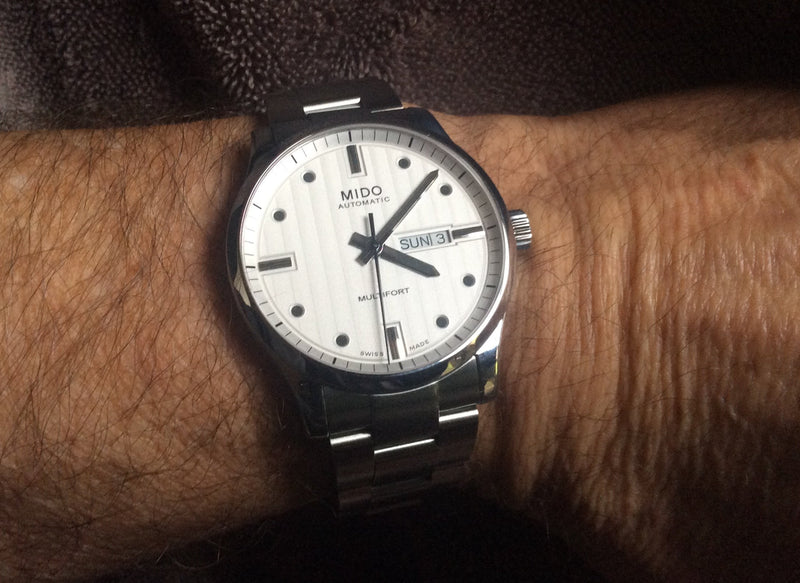 Mido Multifort Automatic Silver Dial Silver Steel Strap Watch For Men - M005.430.11.031.80 Buy Now By Mido