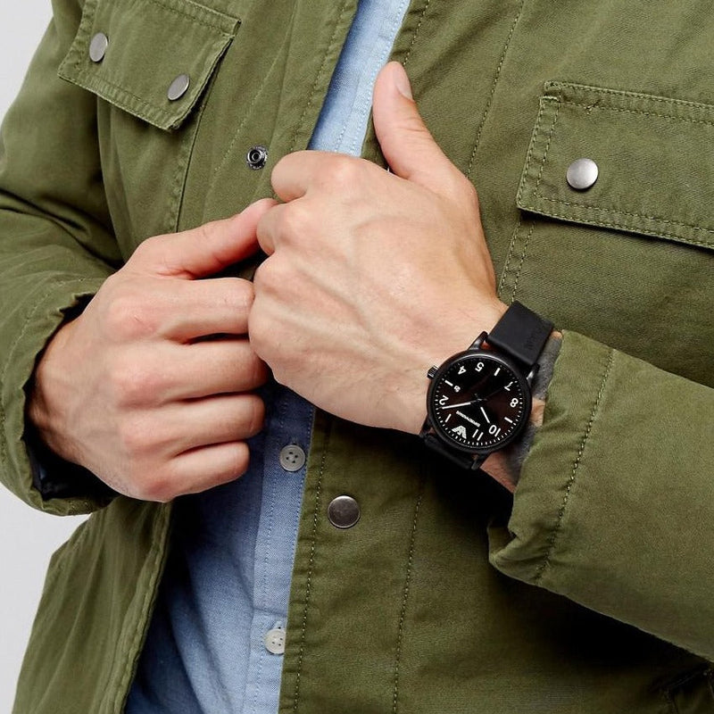 Emporio Armani Luigi Quartz Black Dial Black Silicon Strap Watch For Men - AR11071 Buy Now By Emporio Armani