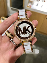 Michael Kors Parker White Dial Two Tone Steel Strap Watch for Women - MK6365 Buy Now By Michael Kors