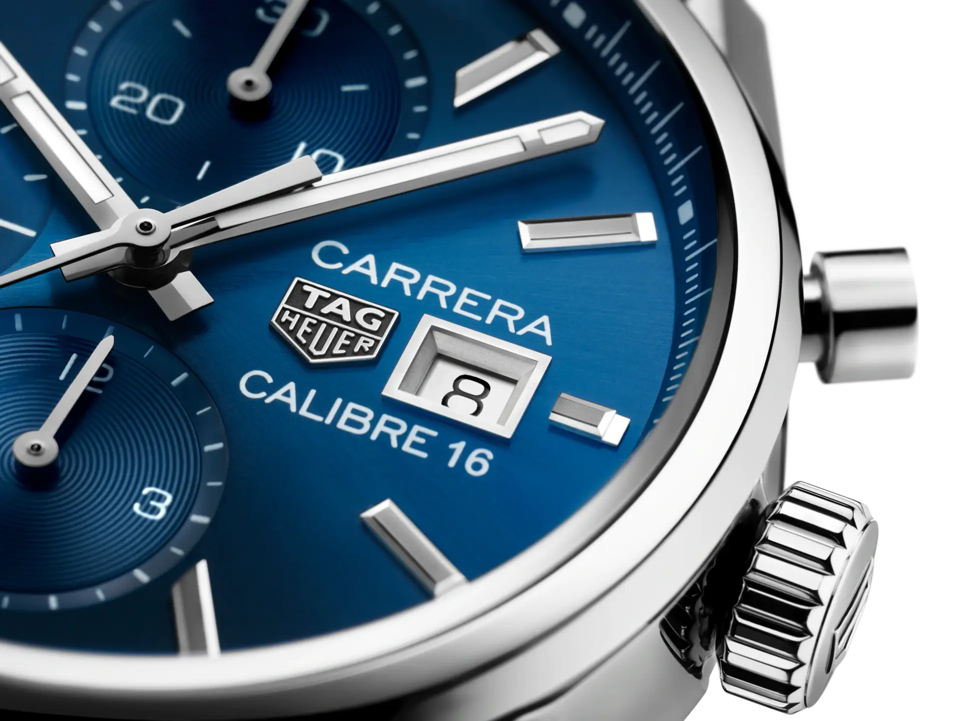 Tag Heuer Carrera Chronograph 41mm Blue Dial Silver Steel Strap Watch for Men - CBK2112.BA0715