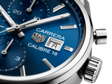 Tag Heuer Carrera Chronograph 41mm Blue Dial Silver Steel Strap Watch for Men - CBK2112.BA0715 Buy Now By Tag Heuer
