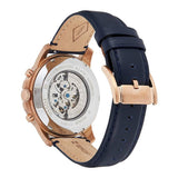 Fossil Grant Automatic Blue Dial Blue Leather Strap Watch for Men - ME3029 Buy Now By Fossil