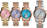 Michael Kors Runway Chronograph Purple Dial Rose Gold Steel Strap Watch For Women - MK6163 Buy Now By Michael Kors