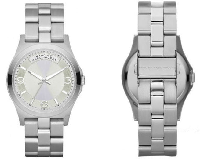 Shop Marc Jacobs Baby Dave Silver Dial Silver Steel Strap Watch for Women - MBM3234 in USA