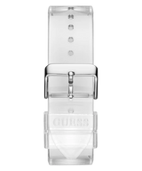 Guess Phoenix J Balvin White Dial Transparent Silicone Strap Watch For Men - V1051M1 Buy Now By Guess