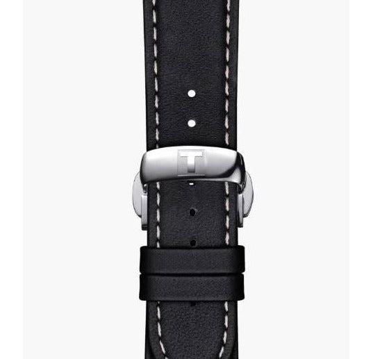 Tissot Gentleman Powermatic 80 Silicium Black Dial Black Leather Strap Watch For Men - T127.407.16.051.00 Buy Now By Tissot