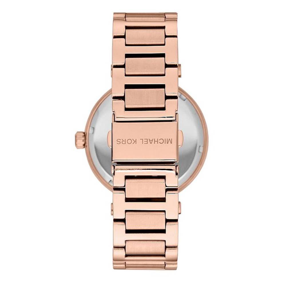 Michael Kors Skylar Rose Gold Dial Rose Gold Steel Strap Watch for Women - MK5868