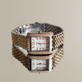 Michael Kors Emery Three-Hand White Dial Two Tone Steel Strap Watch for Women - MK4744 Buy Now By Michael Kors