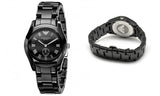Emporio Armani Ceramica Quartz Black Dial Black Steel Strap Watch For Women - AR1402 Buy Now By Emporio Armani