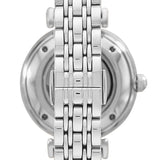 Emporio Armani Meccanico Gianni T-Bar Automatic Silver Dial Silver Steel Strap Watch For Women - AR60022
