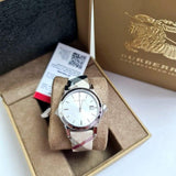 Burberry The City White Dial Brown Leather Strap Watch for Women - BU9113 Buy Now By Burberry