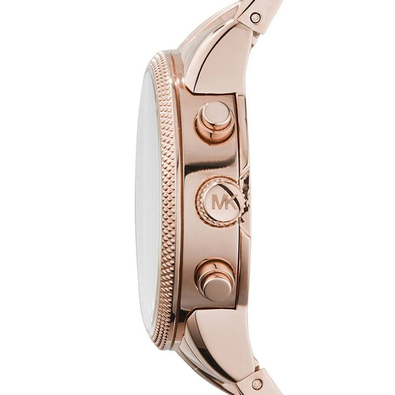 Michael Kors Ritz Chronograph Rose Gold Dial Rose Gold Steel Strap Watch for Women - MK6077 Buy Now By Michael Kors
