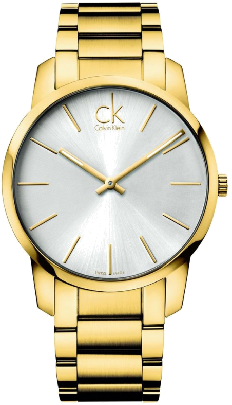 Calvin Klein City Silver Dial Gold Steel Strap Watch for Men - K2G21546 Buy Now By Calvin Klein
