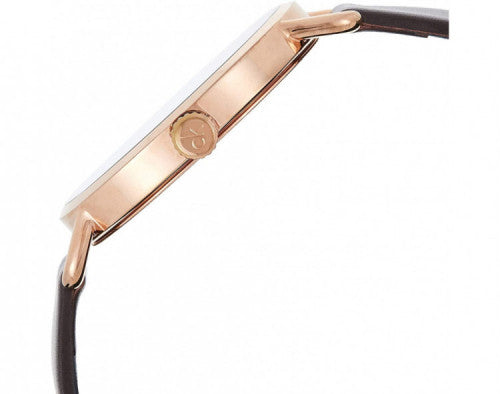 Calvin Klein Even Grey Dial Brown Leather Strap Watch for Women - K7B216G3 Buy Now By Calvin Klein