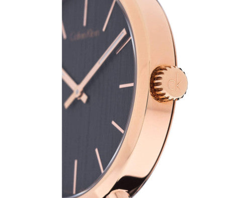 Calvin Klein Even Grey Dial Brown Leather Strap Watch for Women - K7B236G3 Buy Now By Calvin Klein