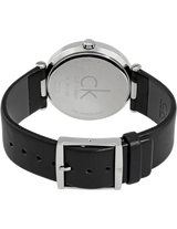 Calvin Klein Sight Silver Dial Black Leather Strap Watch for Men - K1S21120 Buy Now By Calvin Klein