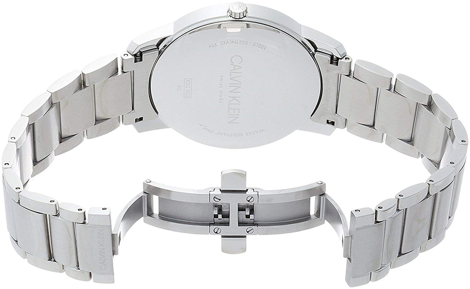 Calvin Klein City Blue Dial Silver Steel Strap Watch for Men - K2G2114N