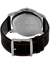 Calvin Klein City Black Dial Black Leather Strap Watch for Men - K2G211C1 Buy Now By Calvin Klein
