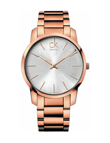 Calvin Klein City White Dial Rose Gold Steel Strap Watch for Men - K2G21646 Buy Now By Calvin Klein