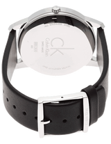 Calvin Klein City White Dial Black Leather Strap Watch for Men - K2G2G1CD Buy Now By Calvin Klein
