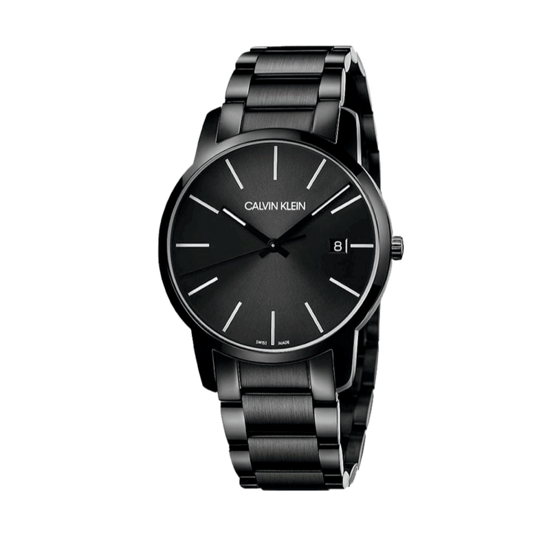 Calvin Klein City Quartz Black Dial Black Steel Strap Watch for Men - K2G2G4B1 Buy Now By Calvin Klein