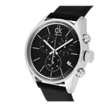 Calvin Klein Masculine Chronograph Black Dial Black Leather Strap Watch for Men - K2H27102 Buy Now By Calvin Klein