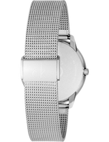 Calvin Klein Minimal Silver Dial Silver Mesh Bracelet Watch for Men - K3M2112Z