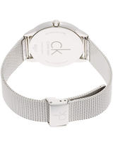Calvin Klein Minimal Silver Dial Silver Mesh Bracelet Watch for Men - K3M2112Z