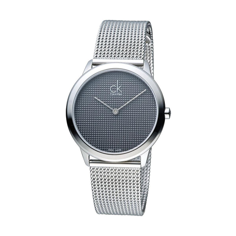 Calvin Klein Minimalist Black Dial Silver Mesh Bracelet Watch for Men - K3M2112X Buy Now By Calvin Klein