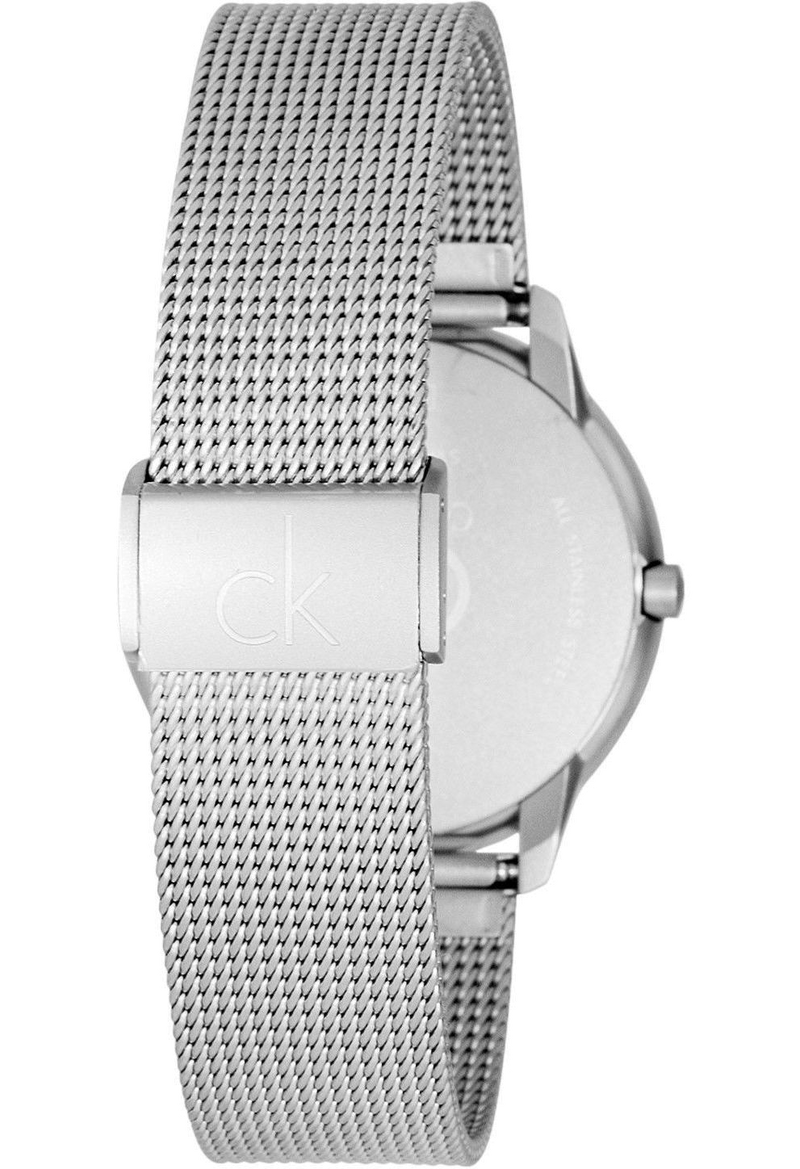Calvin Klein Minimal Grey Dial Silver Mesh Bracelet Watch for Women - K3M221Y3 Buy Now By Calvin Klein