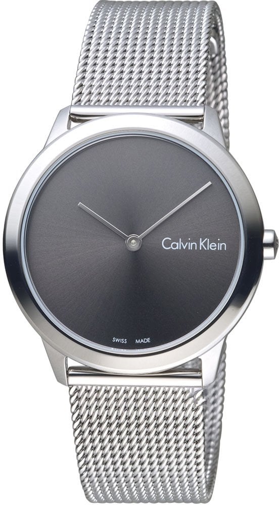 Calvin Klein Minimal Grey Dial Silver Mesh Bracelet Watch for Women - K3M221Y3 Buy Now By Calvin Klein