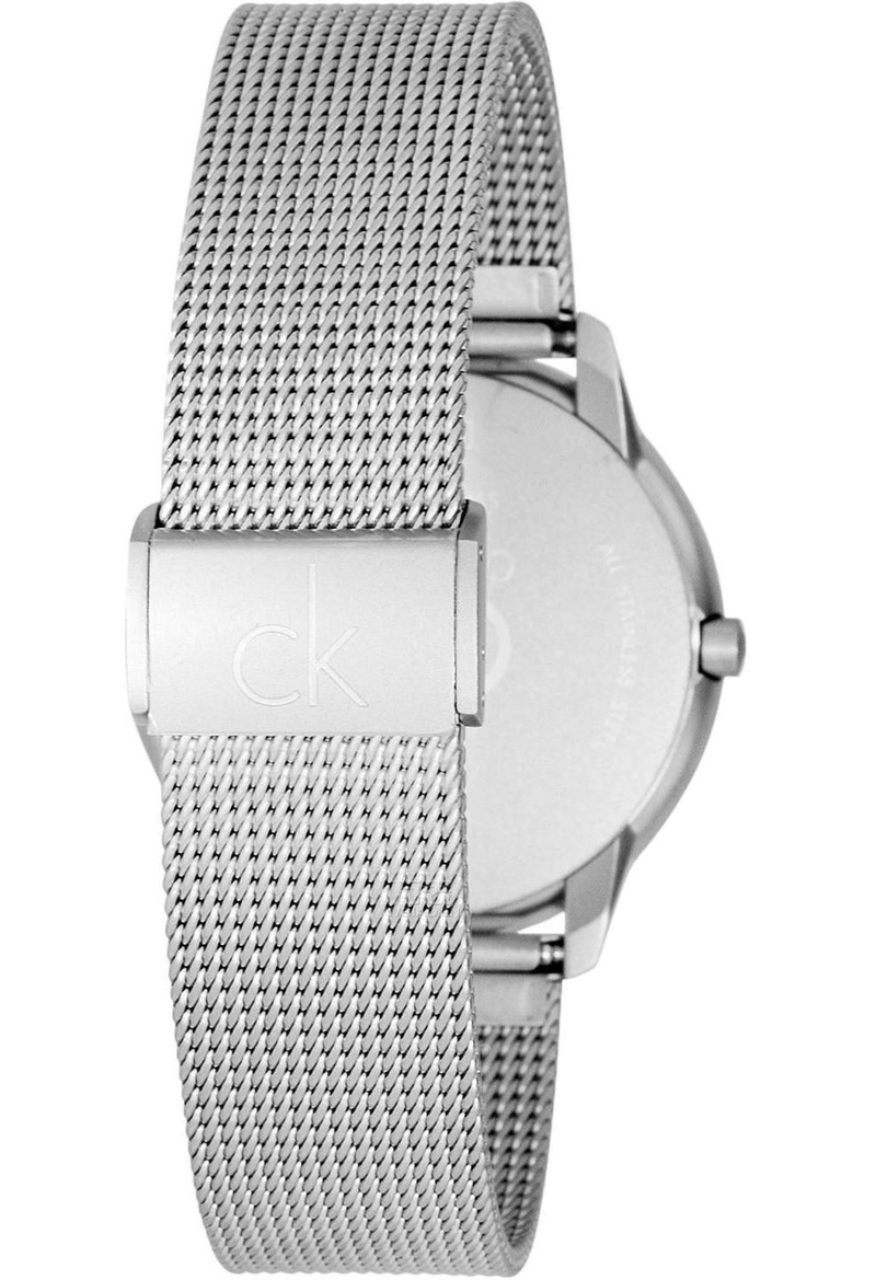 Calvin Klein Minimal Grey Dial Silver Mesh Bracelet Watch for Women - K3M23124 Buy Now By Calvin Klein