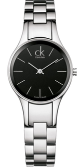 Calvin Klein Simplicity Black Dial Silver Steel Strap Watch for Women - K4323130 Buy Now By Calvin Klein