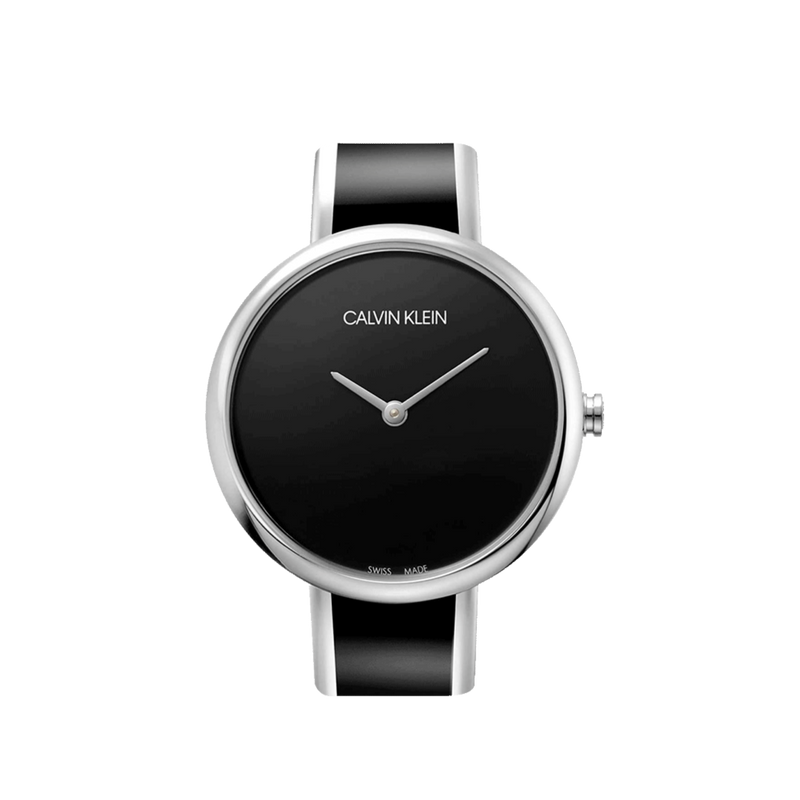 Calvin Klein Seduce Black Dial Two Tone Steel Strap Watch for Women - K4E2N111 Buy Now By Calvin Klein