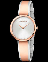 Calvin Klein Seduce Silver Dial Two Tone Steel Strap Watch for Women - K4E2N61X Buy Now By Calvin Klein