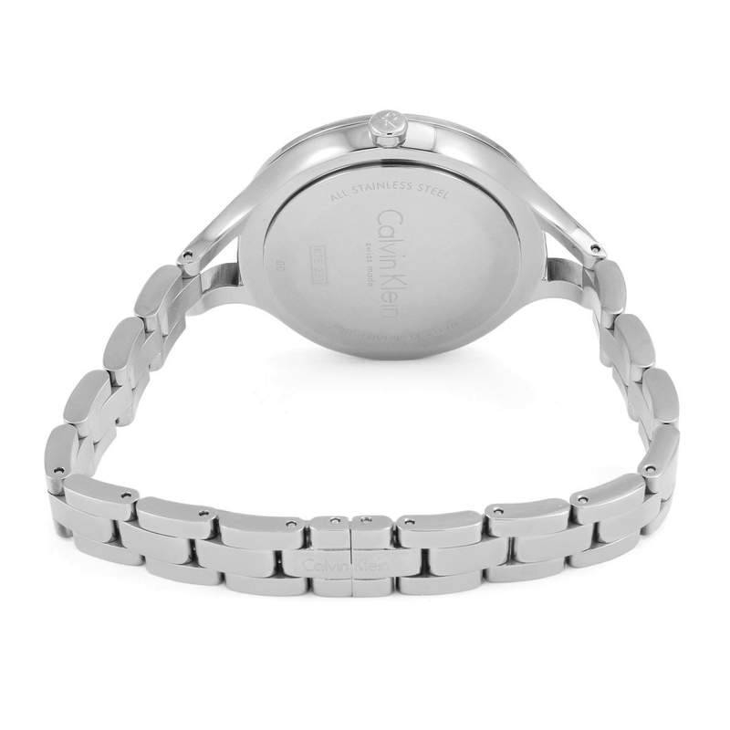 Calvin Klein Graphic Silver Dial Silver Steel Strap Watch for Women - K7E23B46 Buy Now By Calvin Klein