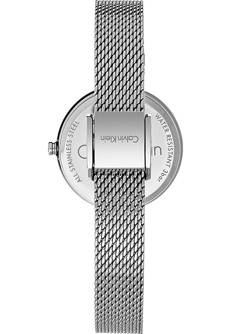 Calvin Klein Authentic Black Dial Silver Mesh Bracelet Watch for Women - K8G23121 Buy Now By Calvin Klein
