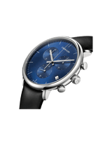 Calvin Klein High Noon Chronograph Blue Dial Black Leather Strap Watch for Men - K8M271CN Buy Now By Calvin Klein