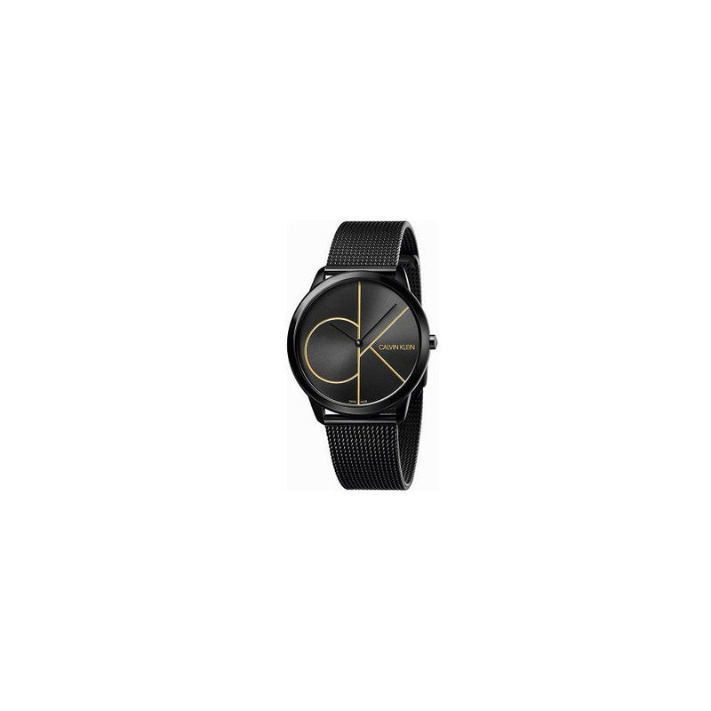 Calvin Klein Minimal Black Dial Black Mesh Bracelet Watch for Men - K3M214X1 Buy Now By Calvin Klein