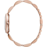 Shop Calvin Klein Wavy White Dial Rose Gold Steel Strap Watch for Women - K9U23646 in USA