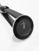 Calvin Klein Chic Black Dial Black Leather Strap Watch for Women - K7N23CB1 Buy Now By Calvin Klein