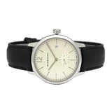 Shop Burberry The Classic Horseferry Beige Dial Black Leather Strap Watch for Men - BU10000 in USA