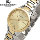 Shop Burberry The Classic Champagne Gold Dial Two Tone Steel Strap Watch for Women - BU10118 in USA