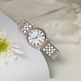 Tissot T Classic Carson Premium 30 White Dial Two Tone Steel Strap Watch for Women - T122.207.22.033.00