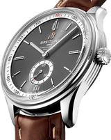 Breitling Premier Automatic 40mm Grey Dial Brown Leather Strap Watch for Men - A37340351B1P2