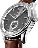 Breitling Premier Automatic 40mm Grey Dial Brown Leather Strap Watch for Men - A37340351B1P2