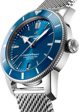 Breitling Superocean Heritage B20 Automatic 44 Blue Dial Silver Mesh Bracelet Watch for Men - AB2030161C1A1 Buy Now By Breitling